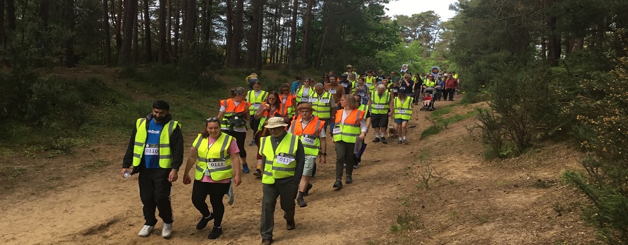 Whitehill & Bordon gives a warm welcome to the Charity Walk for Peace